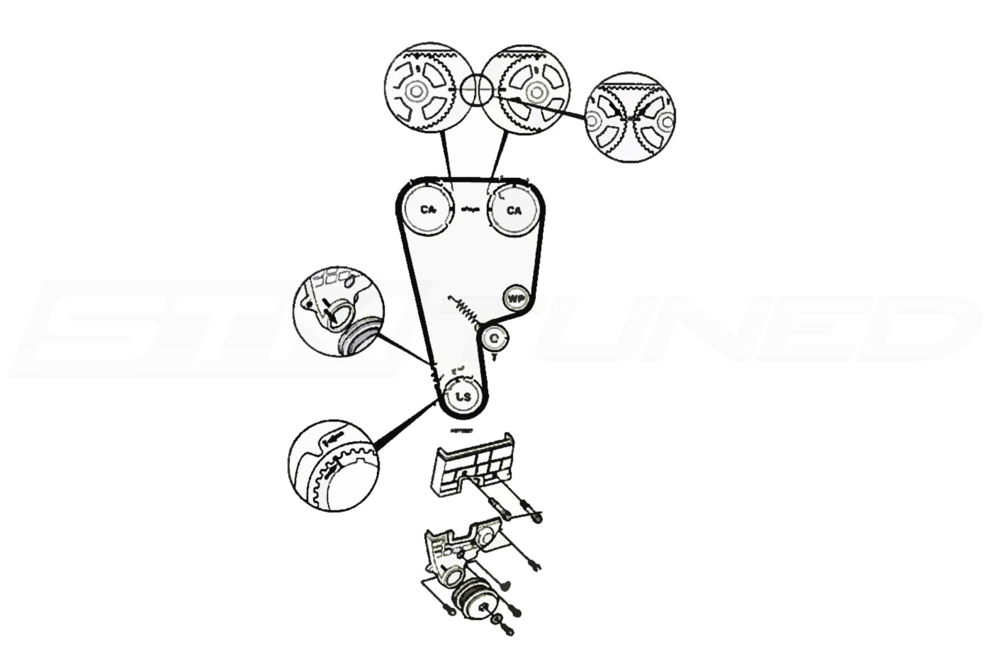 EuroExport Cam Lock Timing Tool for B16 B18 VTEC (TBI10001)