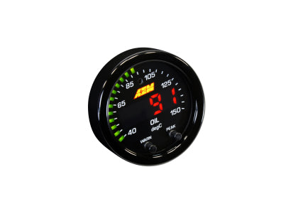 AEM X-Series Water Oil Trans Temperature Gauge (30-0302)