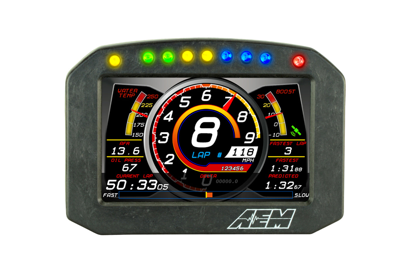 AEM CD5F Carbon Digital Racing Flat Dash Display