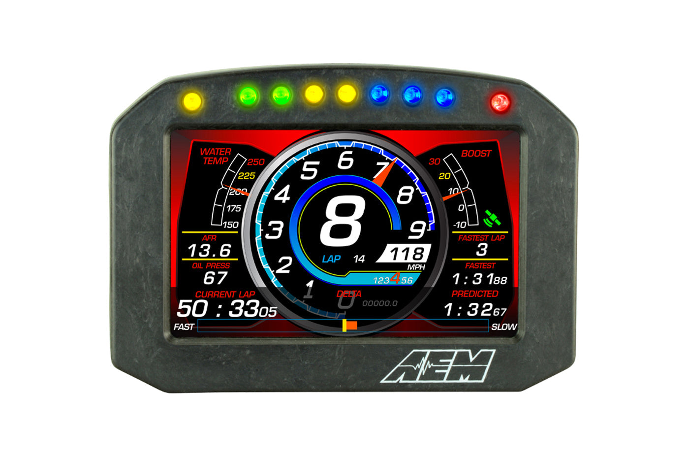 AEM CD5F Carbon Digital Racing Flat Dash Display