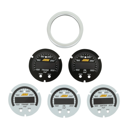 AEM Faceplate/Bezel Kit for X-Series Water Trans Oil Temp (30-0302-ACC)