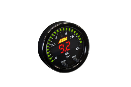 AEM X-Series Oil Pressure Gauge 150 PSI / 10BAR (30-0307)