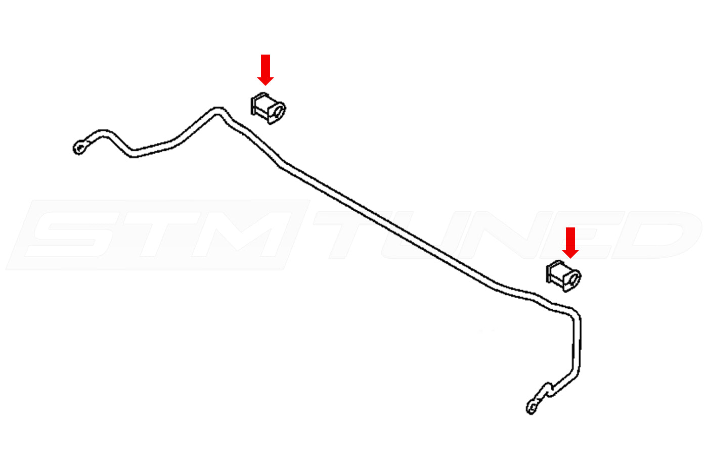 Energy Suspension Rear Sway Bar Bushings for 2G DSM