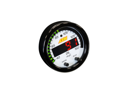 AEM X-Series Water Oil Trans Temperature Gauge (30-0302)