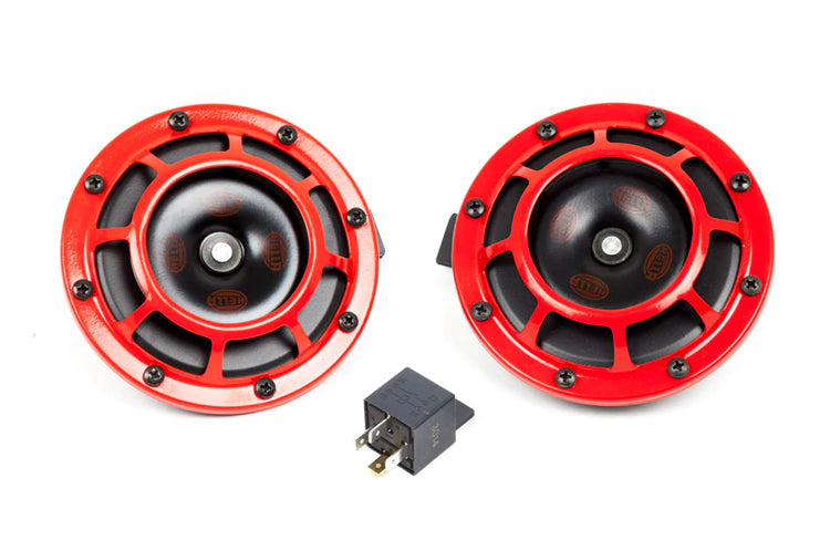 Hella Red Twin Supertone Horns (003399801)