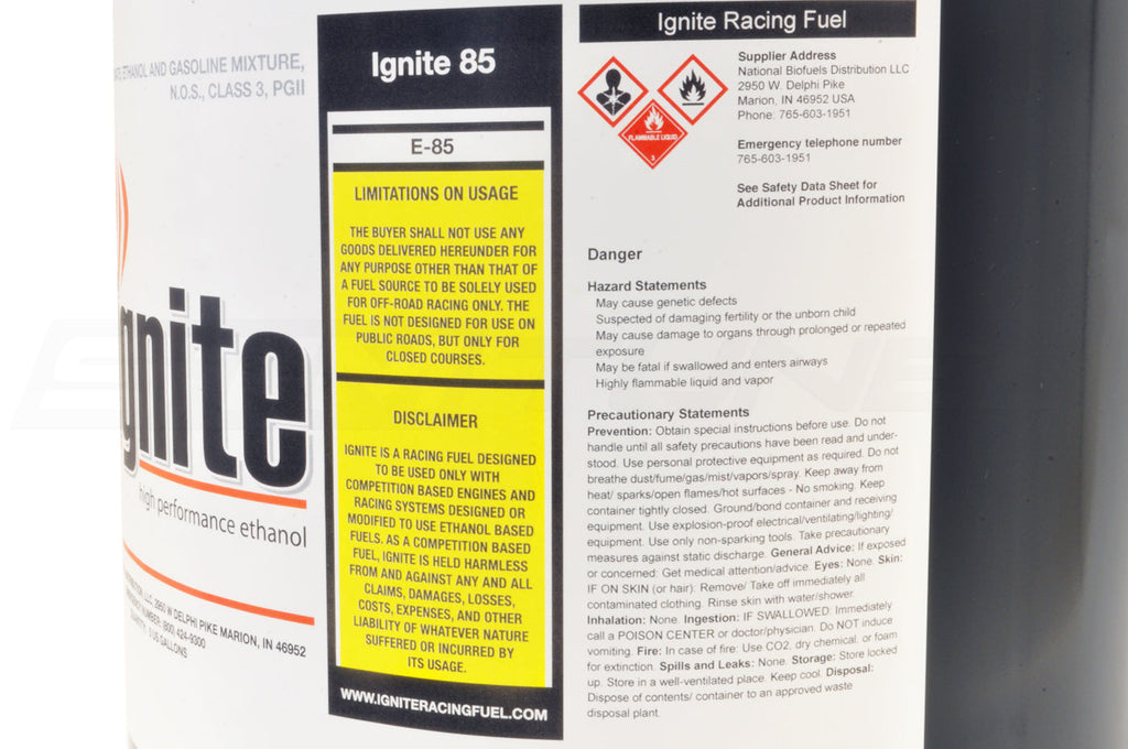 Ignite Orange E85 Racing Fuel 5 Gallon Pail *Local Pick Up Only*