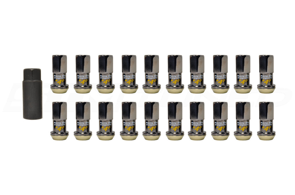 Project Kics R40 Black Lug Nuts (M12 x 1.5) (KRC01K)