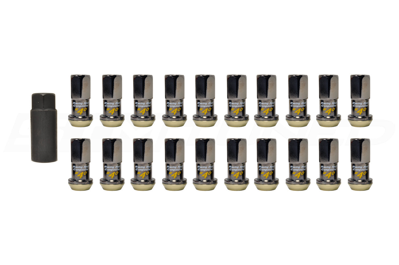 Project Kics R40 Black Lug Nuts (M12 x 1.5) (KRC01K)
