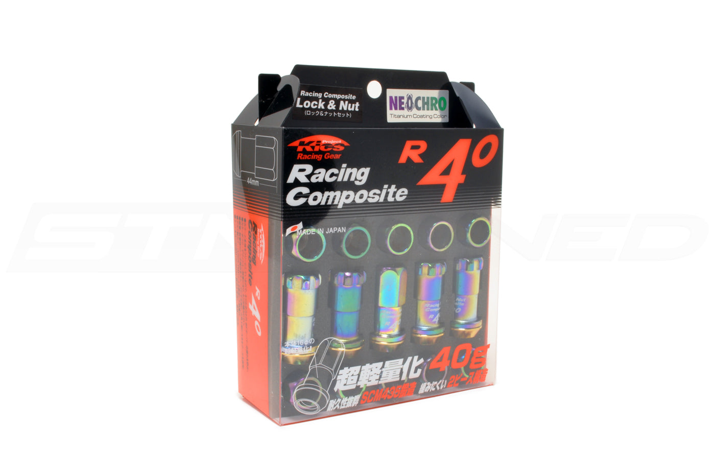 Project Kics R40 Neo Chrome Lug Nuts with Locks (M12 x 1.5) (KRC11N)