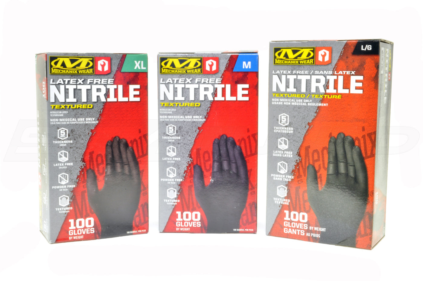 Mechanix Wear Black Nitrile Gloves (Box of 100)
