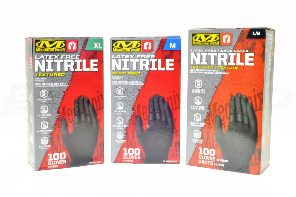 Mechanix Wear Black Nitrile Gloves (Box of 100)