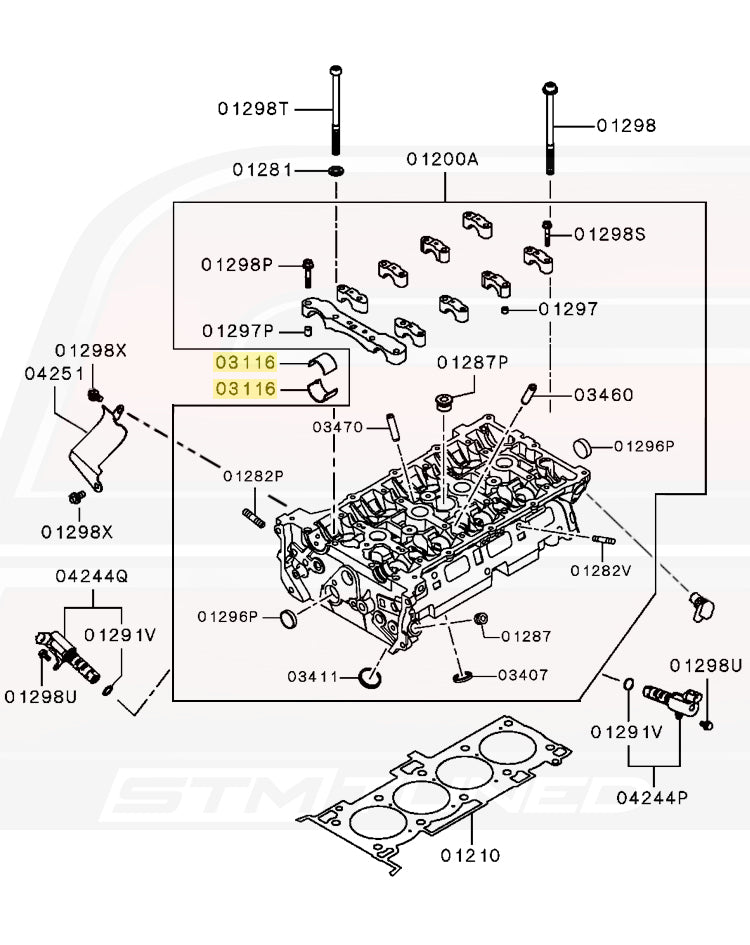 Mitsubishi OEM Camshaft Bearings for Evo X
