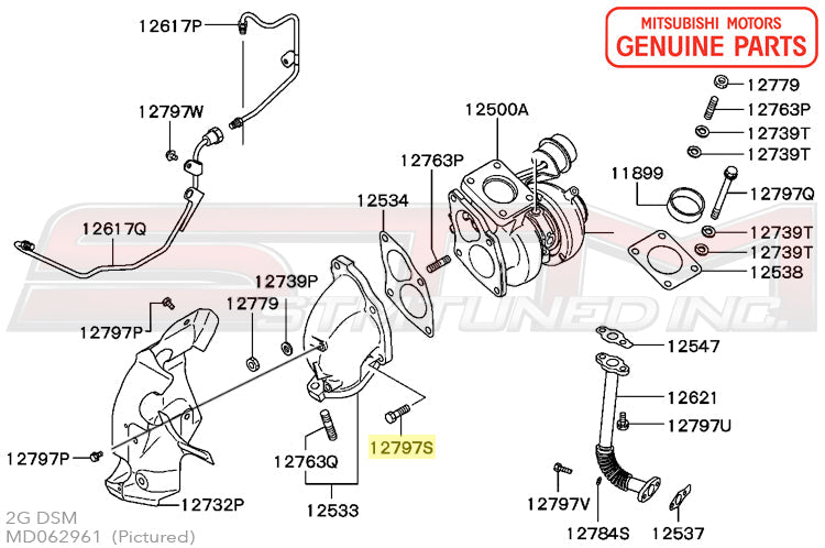 Mitsubishi Turbo to O2 Housing Bolt - Evo 4-9/DSM