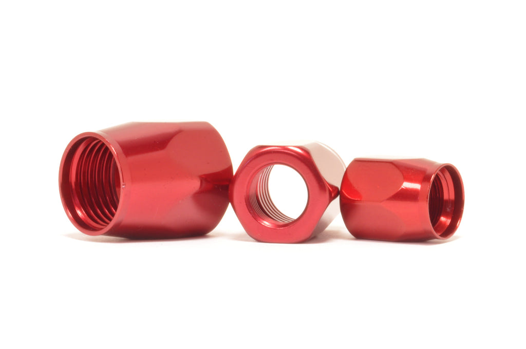 Russell Full Flow Hose End Red Sockets (Pair of 2)
