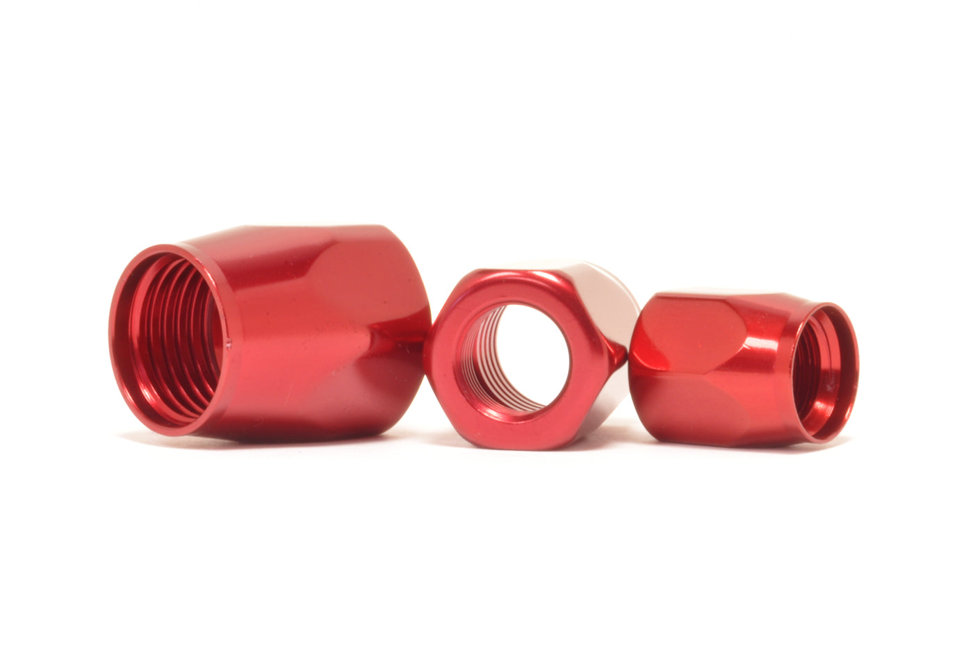 Russell Full Flow Hose End Red Sockets (Pair of 2)