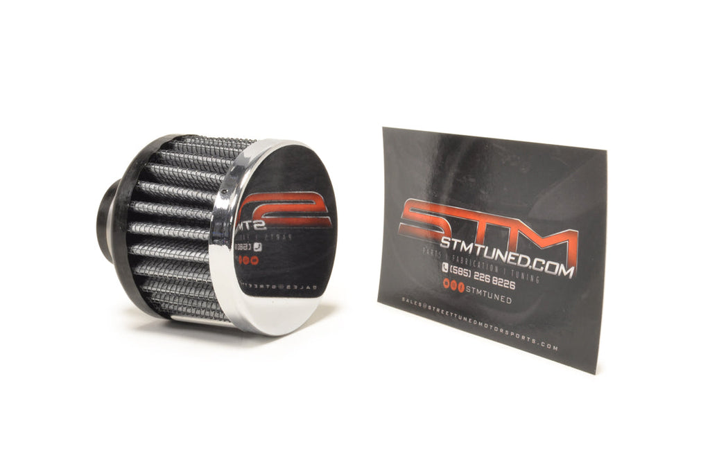 STM Universal 5/8" Breather Filter with Chrome Top