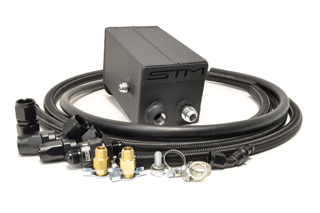 STM Sealed Engine Oil Catch Can for Evo X Plastic Valve Cover *Currently Unavailable*