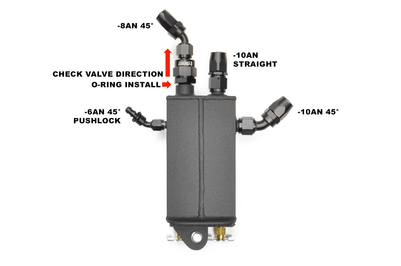 STM Sealed Engine Oil Catch Can for Evo X Plastic Valve Cover *Currently Unavailable*