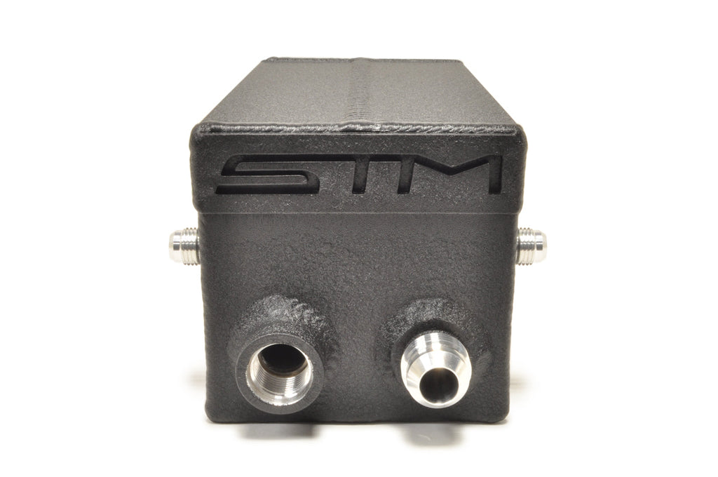 STM Sealed Engine Oil Catch Can for Evo X Metal Valve Cover *Currently Unavailable*