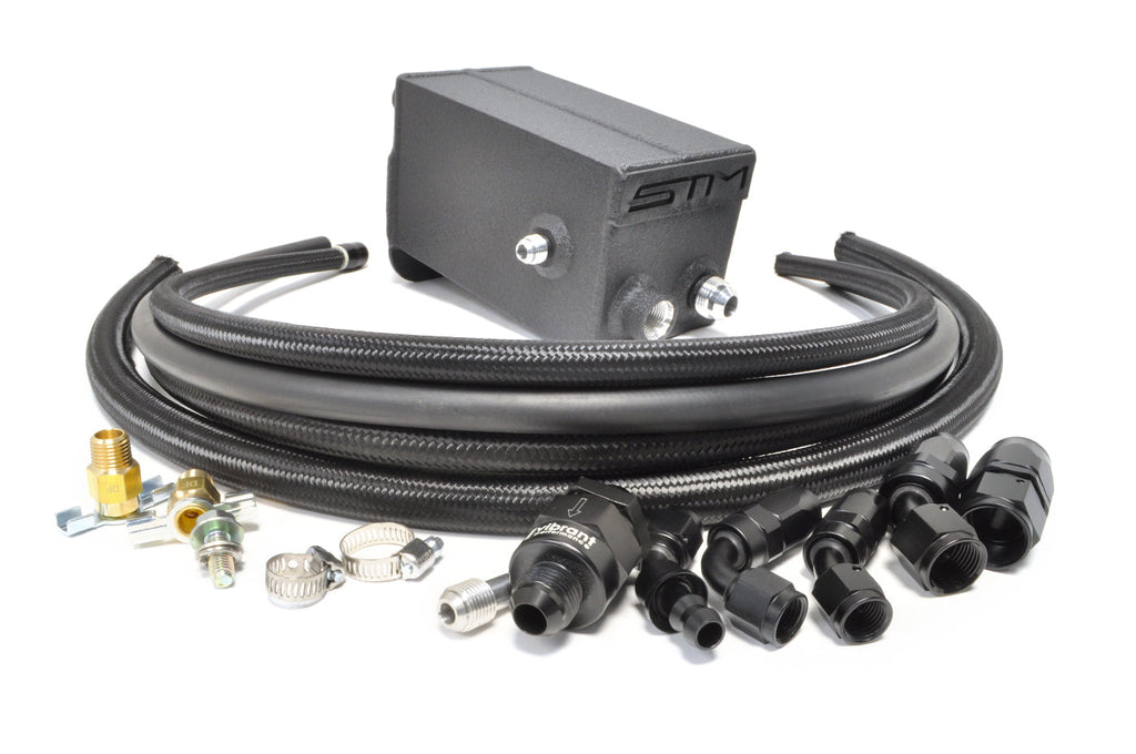STM Sealed Engine Oil Catch Can for Evo X Metal Valve Cover *Currently Unavailable*