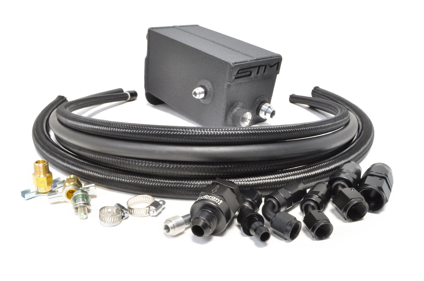 STM Sealed Engine Oil Catch Can for Evo X Metal Valve Cover *Currently Unavailable*