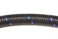 Vibrant Black/Blue Nylon Braided Flex Hose