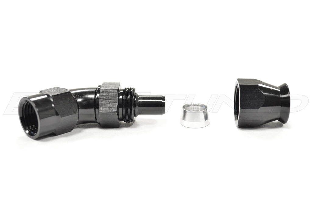 Vibrant Swivel Hose End Fitting for PTFE Hose -AN 45°
