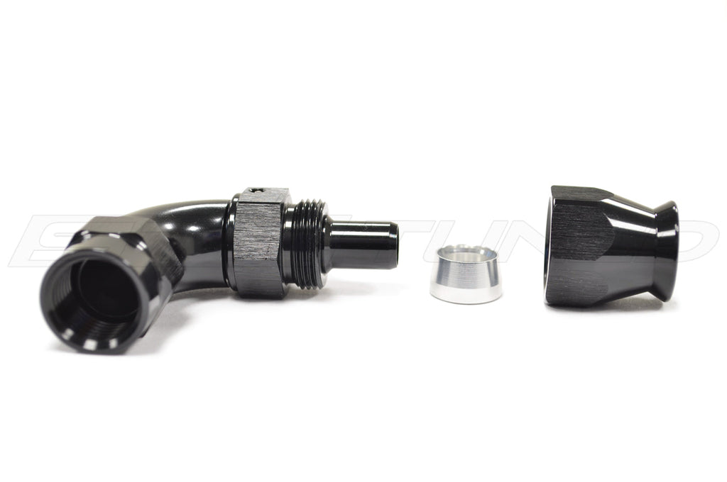 Vibrant Swivel Hose End Fitting for PTFE Hose -AN 90°
