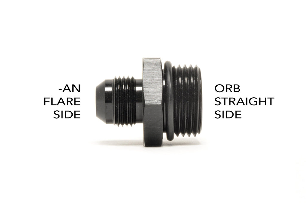 Vibrant Straight Adapter Fittings (-AN Male to ORB Male)